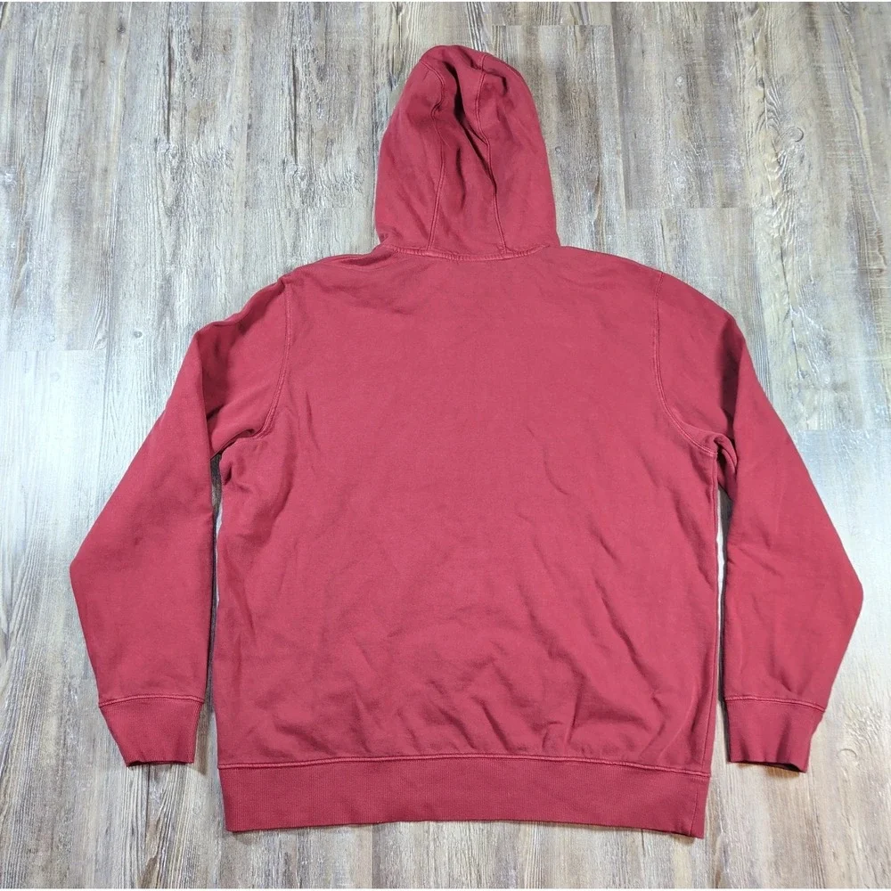 THE NORTH FACE GARMENT DYE HOODIE NWT MENS SIZE X-LARGE CORDOVAN RED